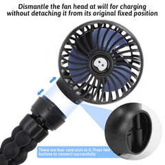 Welodorir stroller fan with removable tripod for flexible mounting.