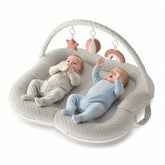 WENDIWAY twins play mat arch supports supervised bonding and gentle movement for baby.