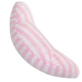 WenMei pink car seat pillow close-up shows plush fabric for gentle support.
