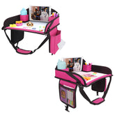 WENRENER kids travel tray on car seat with foldable compact design