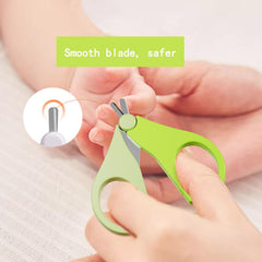 Wentwos baby nail scissors with non-slip grip for precise trimming