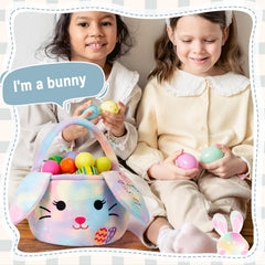 Wepop Easter basket size reference, 8 by 7 inches for small treats