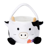 Wepop Easter cow basket with fluffy texture, ideal for egg hunts.