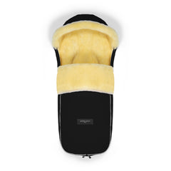 Werner Christ LADIS footmuff with hood for travel buggies keeps little riders warm.