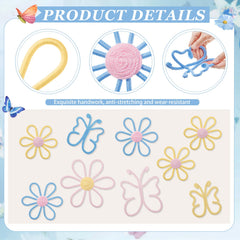 Wesiti daisy flower wall hanging in 17cm size adds cheerful color to a nursery