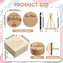 Wesiti wooden box for milestone keepsakes and photo props