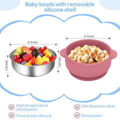 Wesketch two-tone Skyblue and Red bowls brighten mealtime for kids.