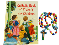 Westmon Works baptism booklet on display, compact prayers for children during family moments.