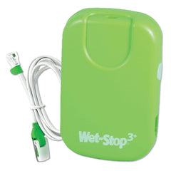 Wet-Stop 3 Green alarm worn on a child’s wrist for easy bedtime alerts.