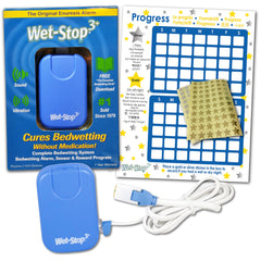 Wet-Stop sensor shown, easy to clean and position for accurate alerts