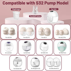 Wevedk duckbill valve S32 for eufy fit reduces backflow during pumping.
