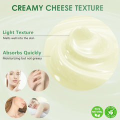 Close-up of WFDL Wild Yam Cream texture showing fast absorption.