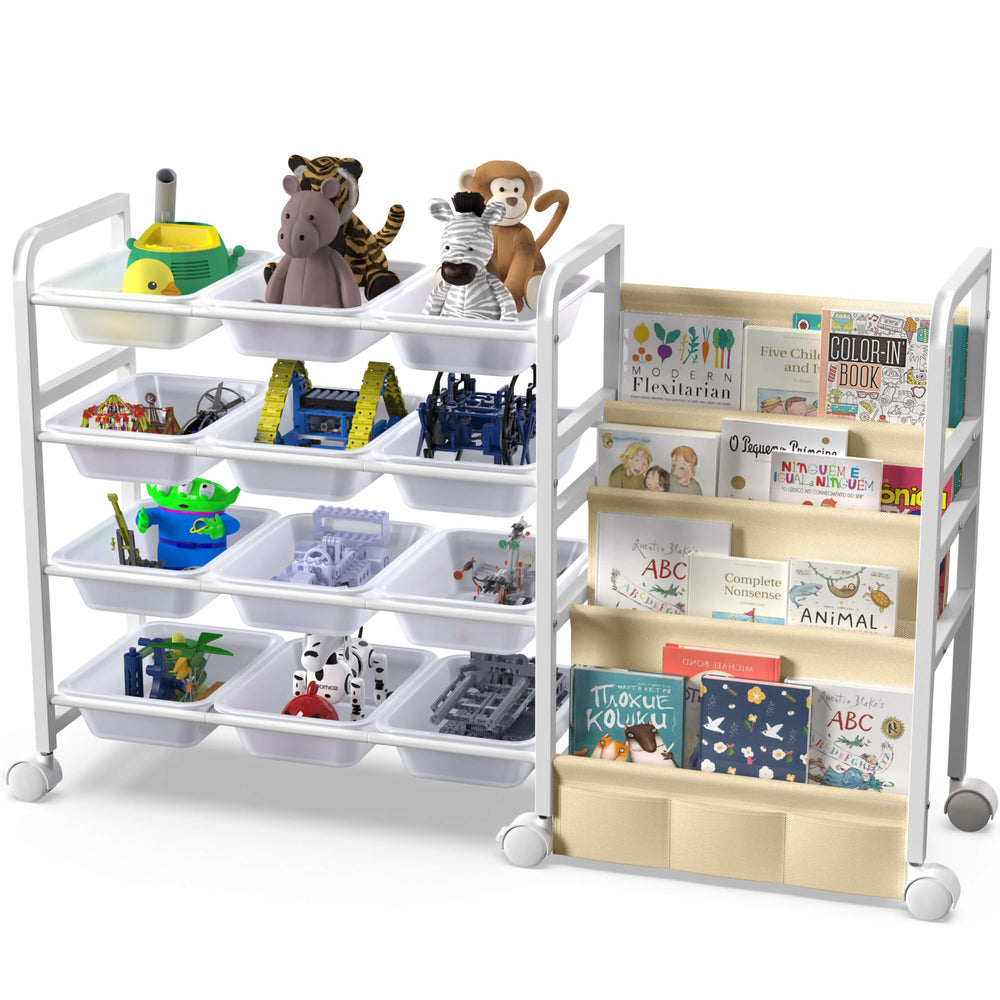 WGOHOSE 2025 toy storage organizer assembly demonstrates a sturdy metal frame for busy playrooms.