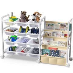 WGOHOSE 2025 toy storage organizer assembly demonstrates a sturdy metal frame for busy playrooms.