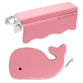 Whale Baby kneeler padding closeup highlighting extra-thick comfort for bath time.