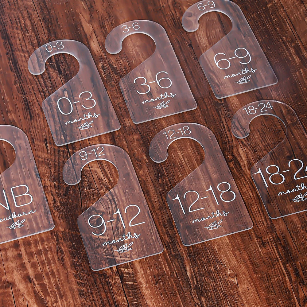 Whaline 7Pcs baby closet dividers keep newborn to 24 months organized.
