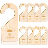 Whaline boho sun wooden baby closet divider for organized newborn outfits