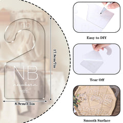 Whaline clear acrylic dividers with a leaf pattern protect fabrics.