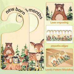 Whaline forest pattern divider featuring woodland animals adds cute, durable organization