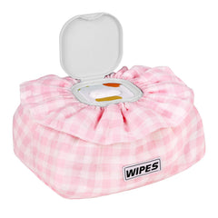 Whiidoom baby wipe cover with frill design for stylish nursery organization.