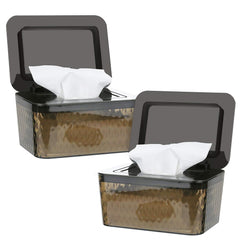 Whiidoom wipes dispenser front view with clear visibility for quick refills