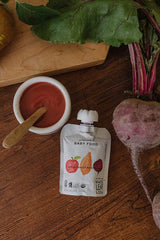 White Leaf Provisions on-the-go pouch, easy self-feeding for little hands