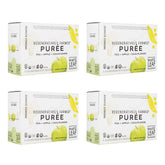 White Leaf Provisions pea-apple-cauliflower pouch front for mess-free, on-the-go feeding.
