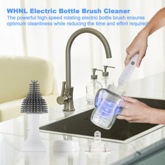 WHNL nipple brush designed for thorough nipple cleaning on bottles