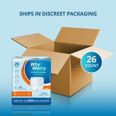 WhyWorry odor-control technology keeps you fresh during daily activities