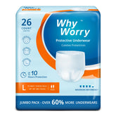WhyWorry overnight absorbency core close-up showing gel formation for dryness