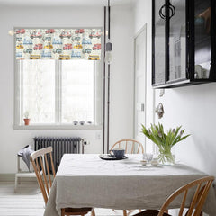 Wicbfdfv bus valance: adds colorful charm and light filtration to kids' rooms.
