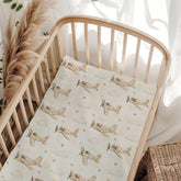 Wicbfdfv Cute Plane Plaid crib sheet featuring airplanes and clouds for cozy sleep.