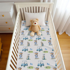 Soft milky silky polyester creates a gentle sleeping surface for babies.