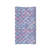 Wideasale Mermaid pattern changing pad cover in 32x16 adds soft comfort during diaper changes.