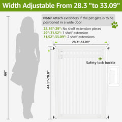 WIDERSAFER gate in open area preserves visibility while separating spaces