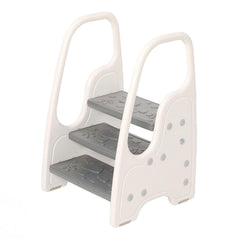 Wiifo toddler step stool gray enables safe sink access for little hands.