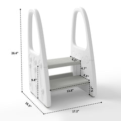Wiifo toddler stool on kitchen counter helps kids reach safely.