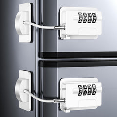Wilbeva fridge lock with four-code password secures food and prevents accidental openings.