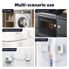 Wilbeva password lock on fridge helps keep snacks out of reach for curious kids.
