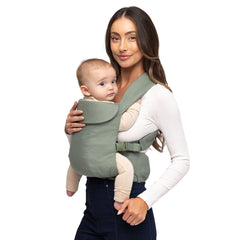 WildBird Aerial Buckle Carrier front-facing in with breathable linen for all-day comfort.