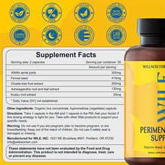 WILE ashwagandha herbal blend capsules support stress resilience.