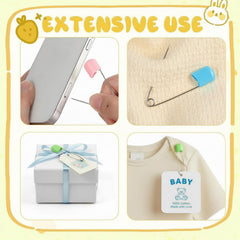 WILLBOND blue safety pins color-coding for crafting projects