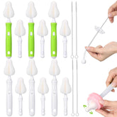 Willinglong bottle brush collection with 22 pieces for versatile cleaning.