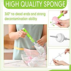 Willinglong long straw brushes reach tight bottle necks with rust-resistant bristles.
