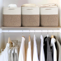 Willitat square shape stays upright when filled for stable cube storage.