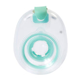 Willow 360 reusable milk container in side view, compact for discreet pumping.