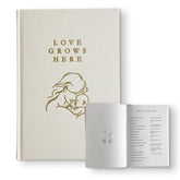 Willow Bear LLC pregnancy journal cover showing timeless linen design for a lasting keepsake