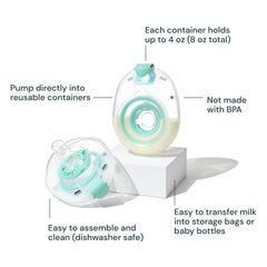 Willow milk container fits in your bra for discreet pumping.