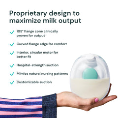 Willow Go cordless compact design for portable pumping anywhere