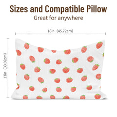Wimist pale pink toddler pillowcase with envelope closure detail.